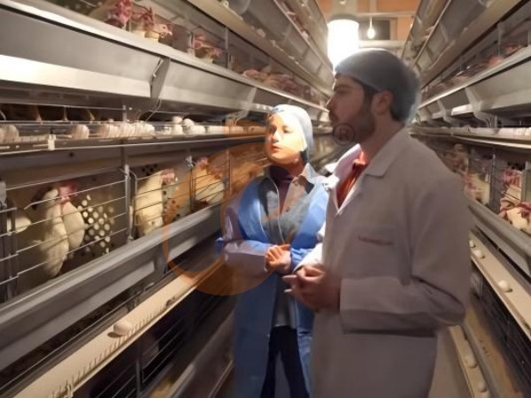 H A chicken battery cage for layers in poultry farm (29)