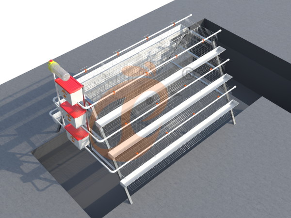 A H layer chicken battery cage price in poultry farm (10)