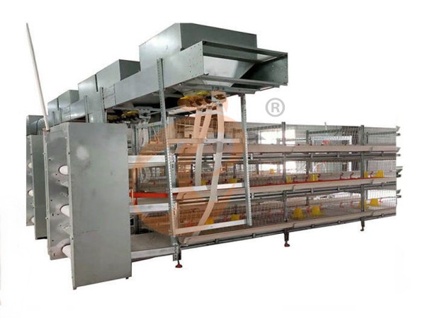 chicken battery cage poultry farm 1 (6) أنظمة التهوية والتبريد لمزرعة دواجن عالية الإنتاج