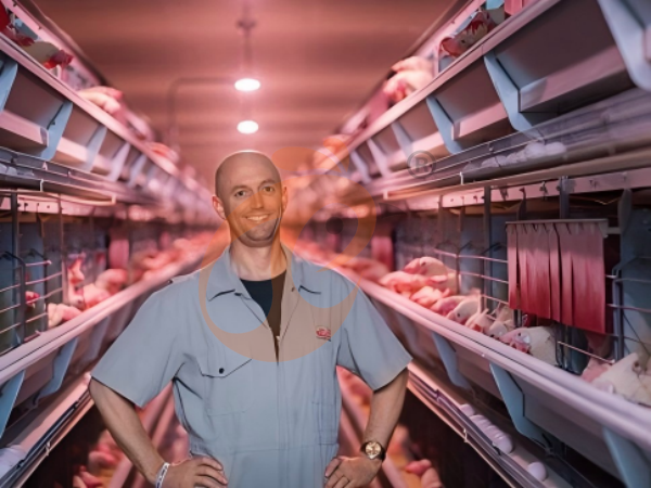 H A chicken battery cage for layers in poultry farm (8)