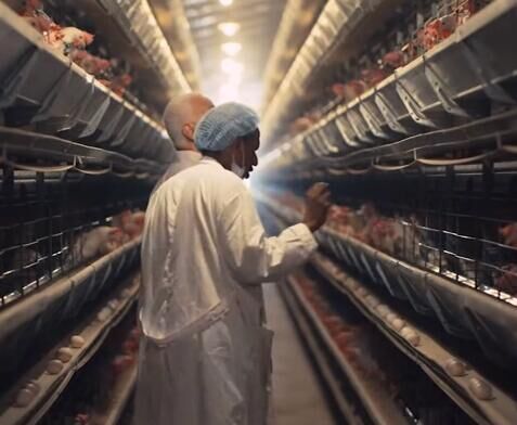أهداف الأقفاص والمعدات الدواجن الأوتوماتيكية مع مزارع دواجن بسعة 15000 إلى 30000 طائر