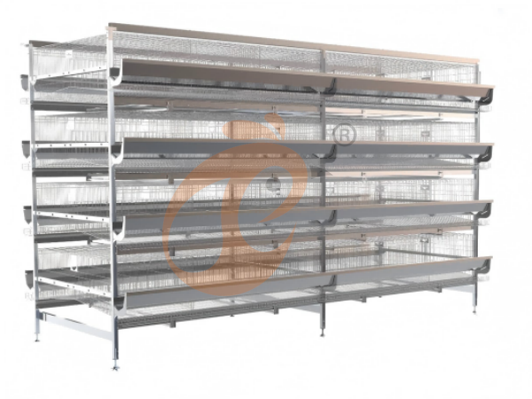 H A chicken battery cage for layers in poultry farm (4)