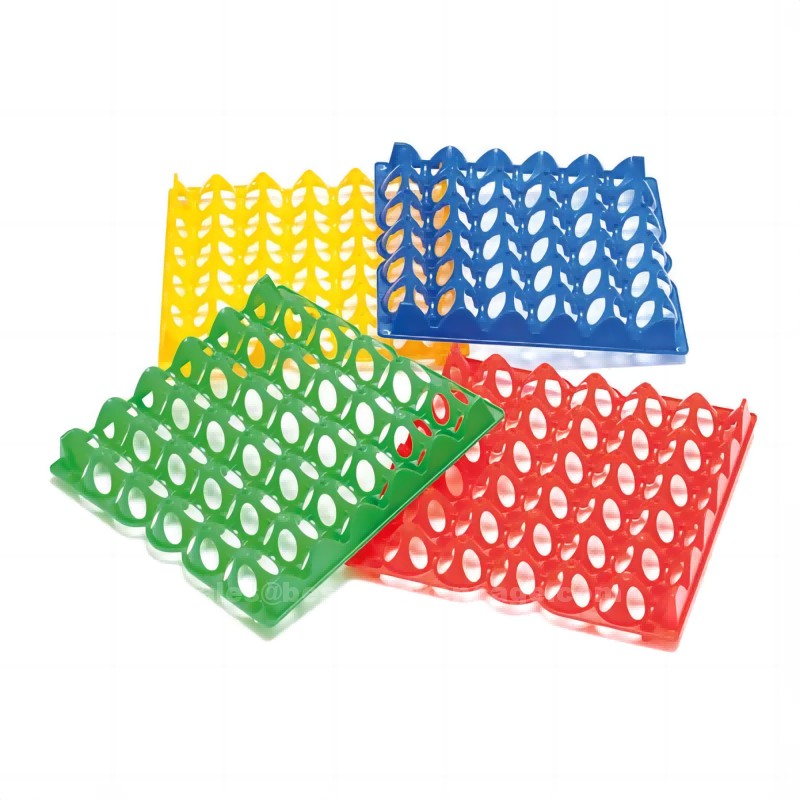 Plastic and pulp egg tray