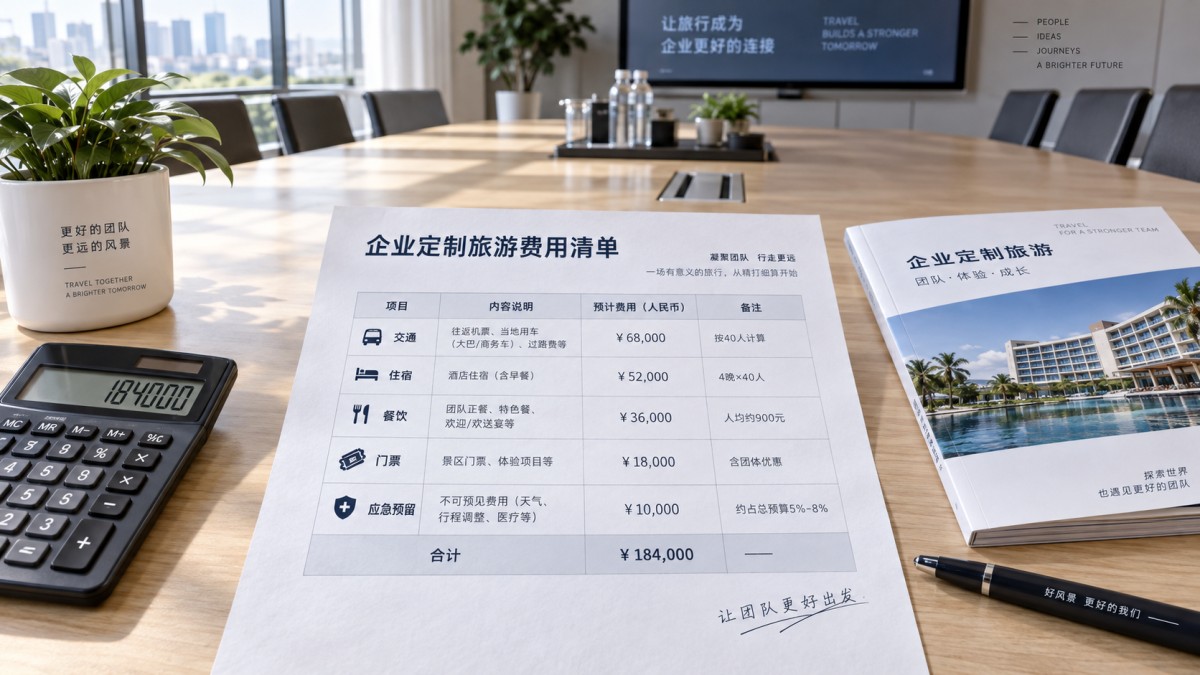 企业定制旅游预算怎么做?人均报价之外还要预留哪些费用 How to Prepare a Budget for a Customized Corporate Trip: What Costs Should Be Reserved Beyond the Per-Person Quote?