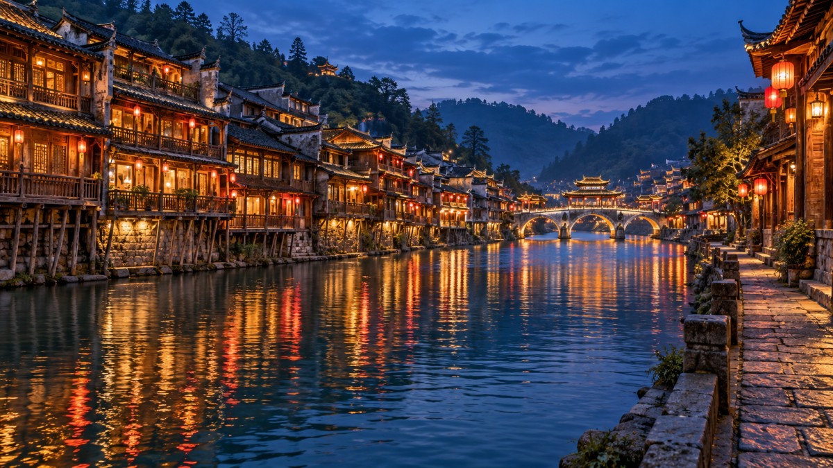 张家界凤凰古城游有必要在凤凰住一晚吗? Is it worth staying overnight in Fenghuang Ancient Town on a trip to Zhangjiajie and Fenghuang Ancient Town?