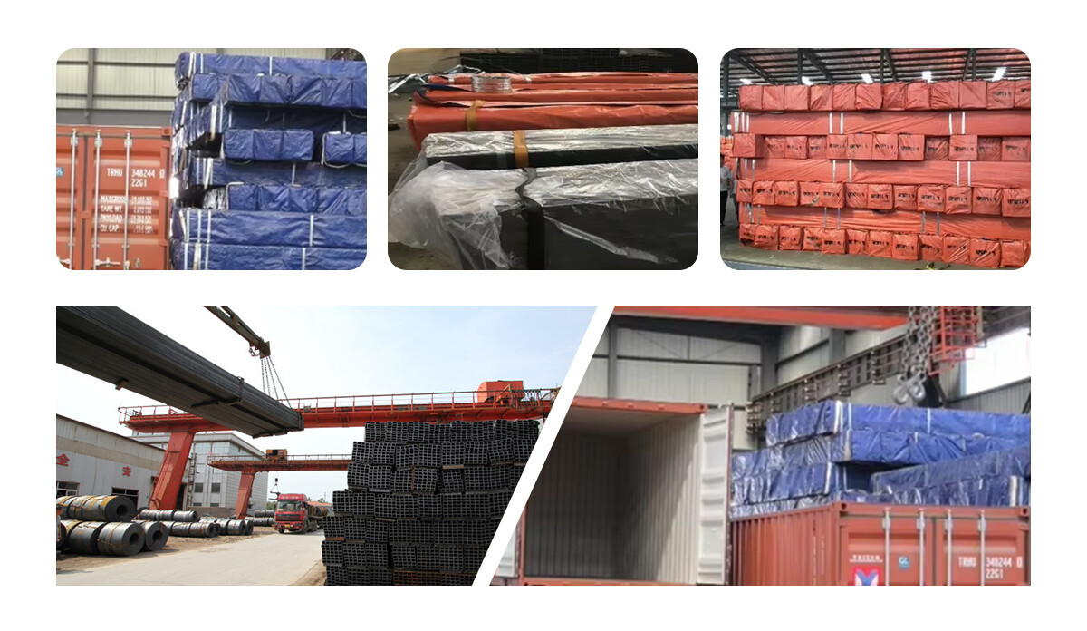 方管3 MS RHS 40*80*2 for Structure Galvanized Square Rectangular Tube