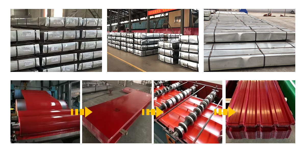 彩涂板2 Durable 0.4 mm Thick Aluminized-Zinc Corrugated Galvanized Steel Roofing Sheet Galvalume Roofing Sheet
