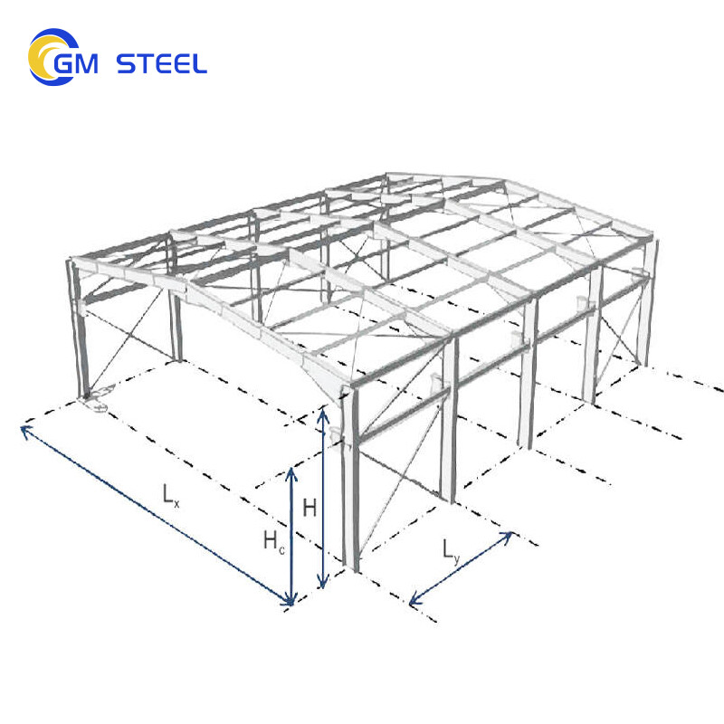Steel Frame Light Metal Building Prefabricated Industrial Steel Structure Warehouse for Sale