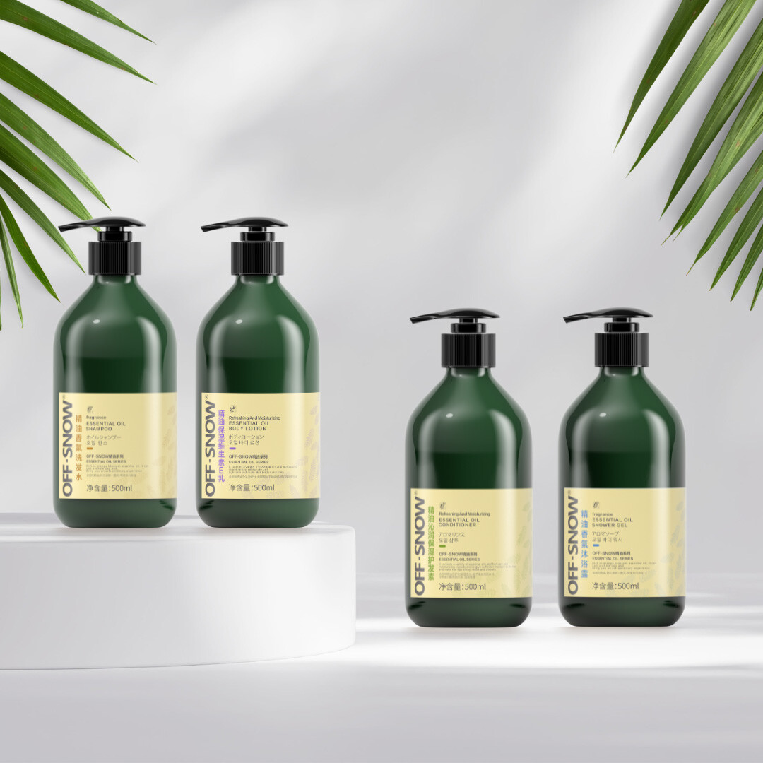 Streamlined Bulk Supply Uniform Set  Lotion Shampoo in Practical Plastic Bottles for Large Scale Hotel  Property Management