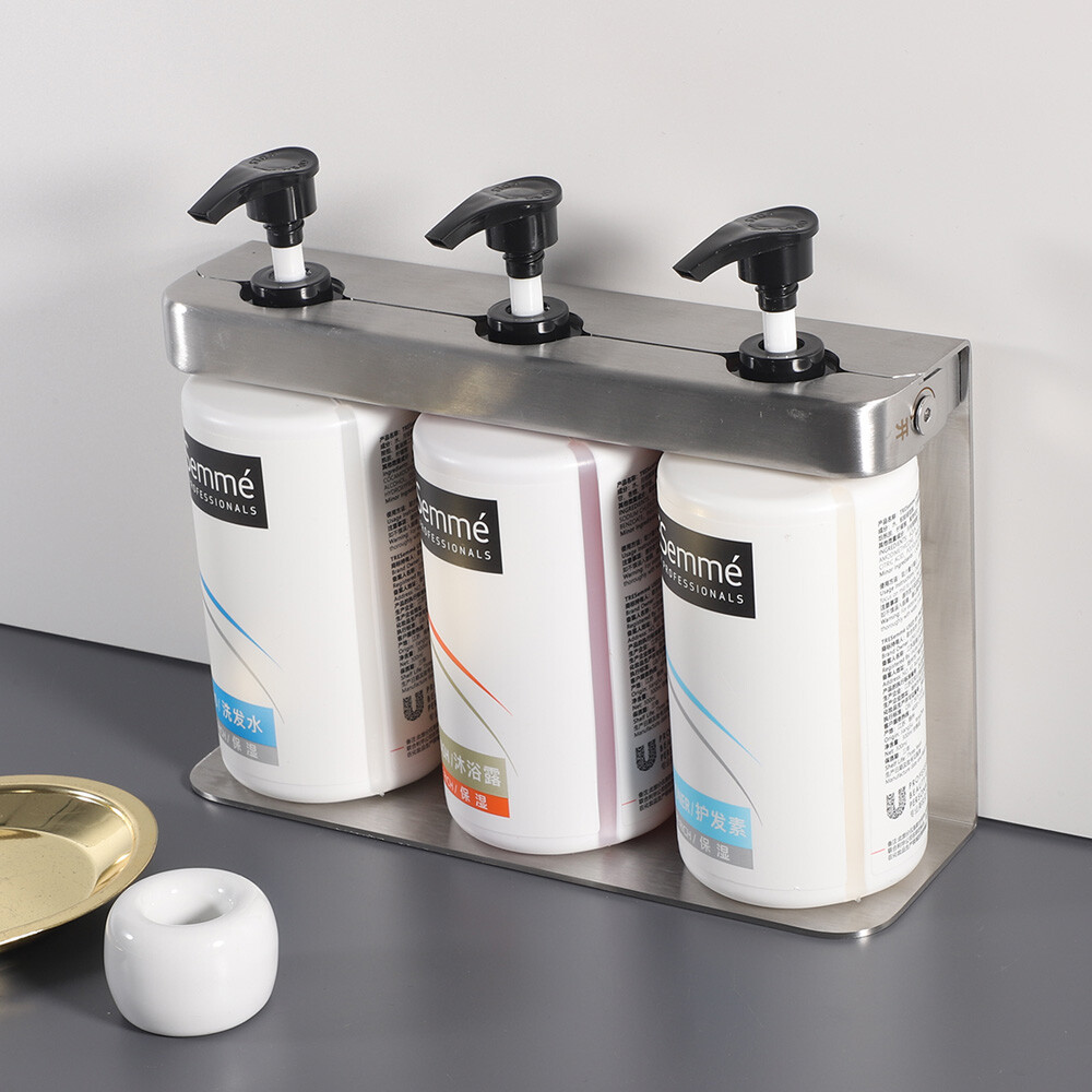 Bulk Custom Hand Wash Set Practical Combo of Durable Wall Mount Dispenser and Portable Bottle for Cost Effective Facility Supply