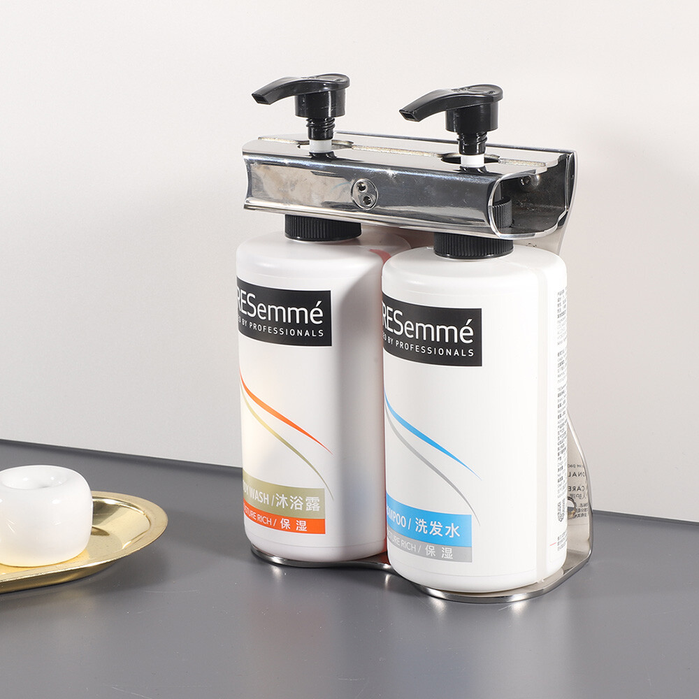 Bulk Custom Hand Wash Set Practical Combo of Durable Wall Mount Dispenser and Portable Bottle for Cost Effective Facility Supply