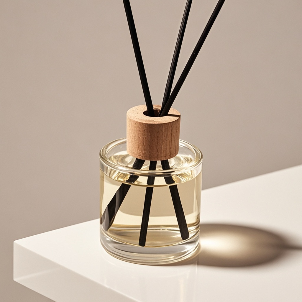 Luxury Home Fragrance Gift Set, Premium Perfume Oil with Elegant Glass Bottle & Reed Diffuser, Signature Scent Experience for Living Spaces
