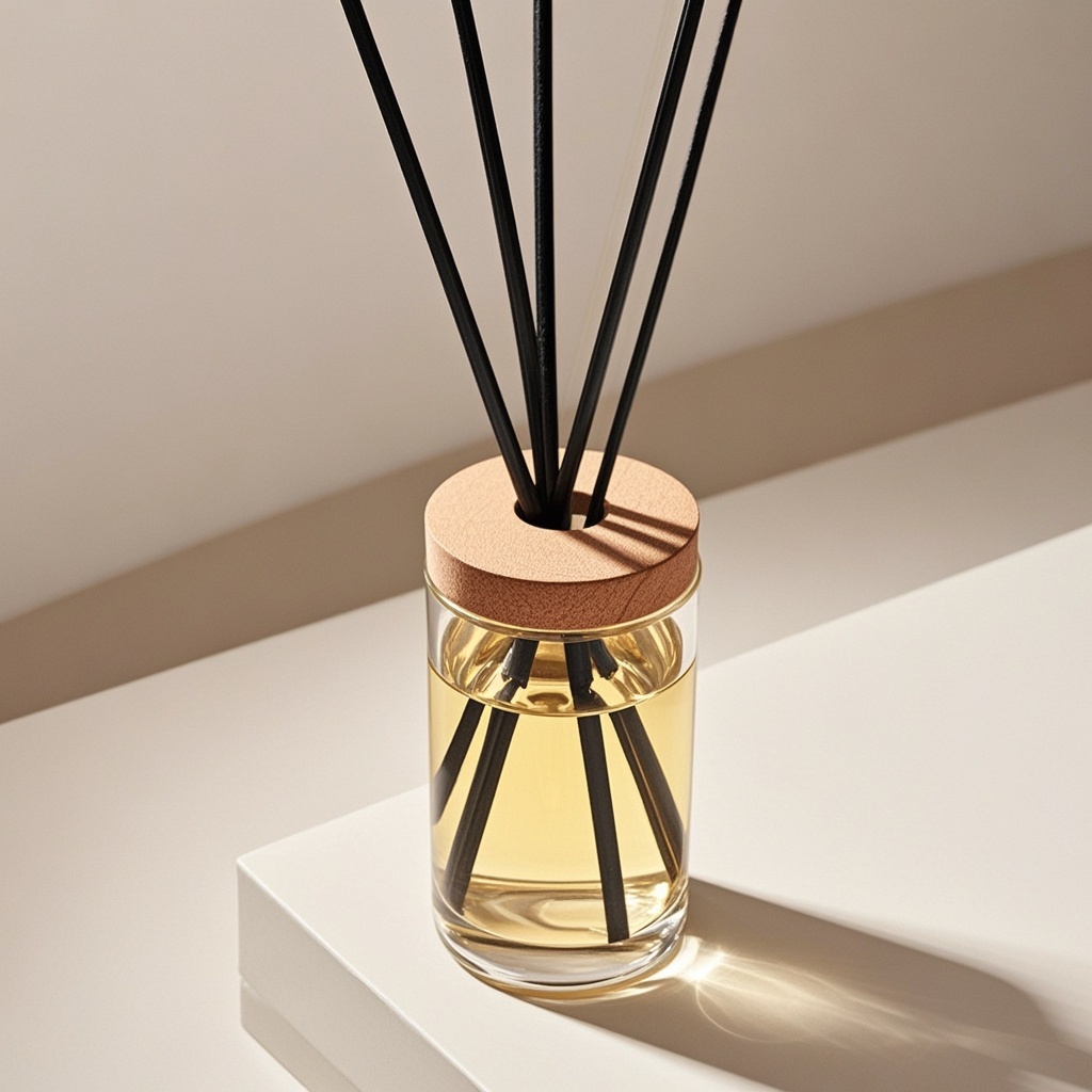 Luxury Home Fragrance Gift Set, Premium Perfume Oil with Elegant Glass Bottle & Reed Diffuser, Signature Scent Experience for Living Spaces