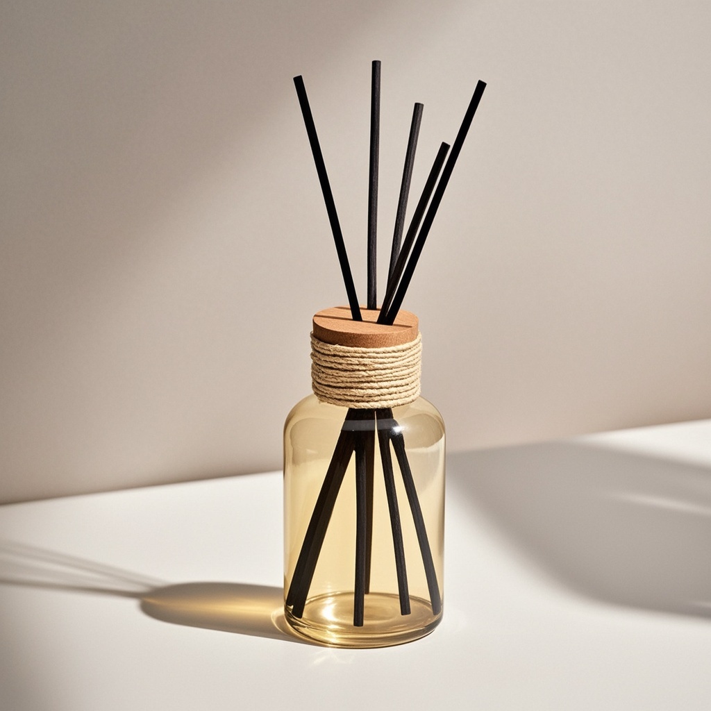 Luxury Home Fragrance Gift Set, Premium Perfume Oil with Elegant Glass Bottle & Reed Diffuser, Signature Scent Experience for Living Spaces