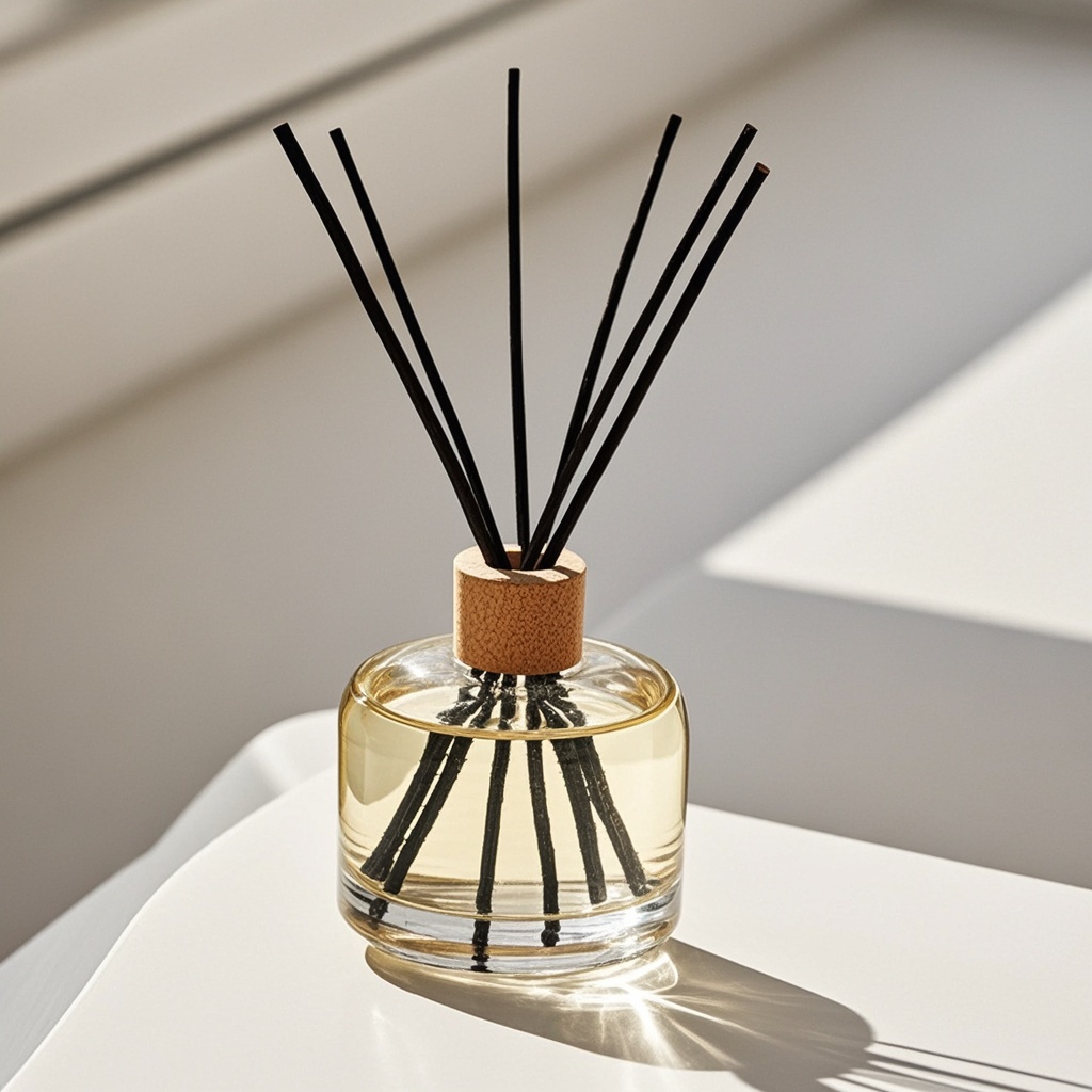 Luxury Home Fragrance Gift Set, Premium Perfume Oil with Elegant Glass Bottle & Reed Diffuser, Signature Scent Experience for Living Spaces