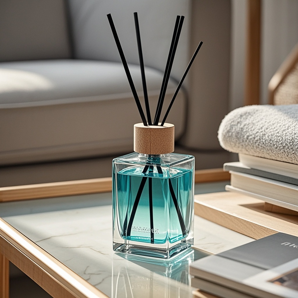 Premium Home Fragrance Gift Set, Custom Luxury Scent Oil Reed Diffuser with Long-Lasting Formula, Perfect for Hotel Amenities & Elegant Living Spaces