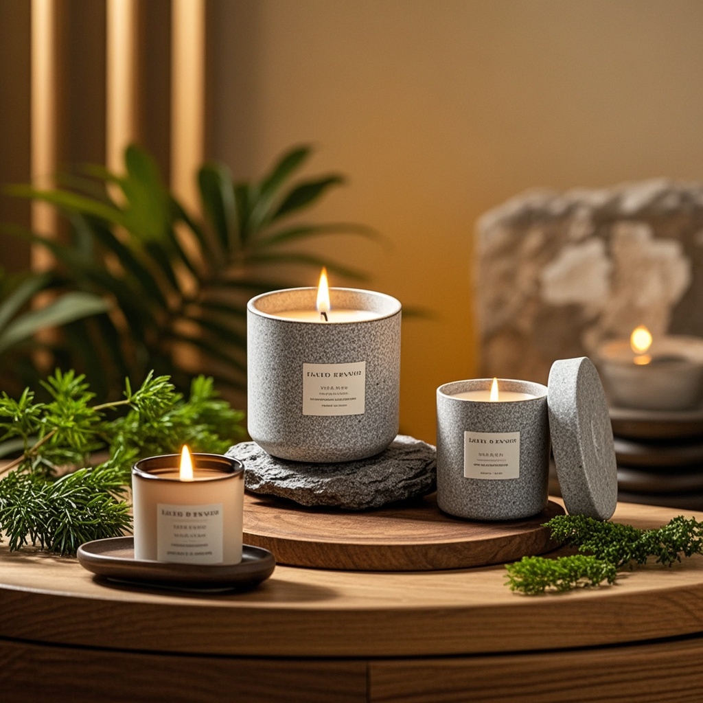 Luxury Hotel & Spa Scented Candles, Custom Signature Scent for Relaxing Ambiance, Bulk Elegant Home Fragrance Collection for Commercial Use