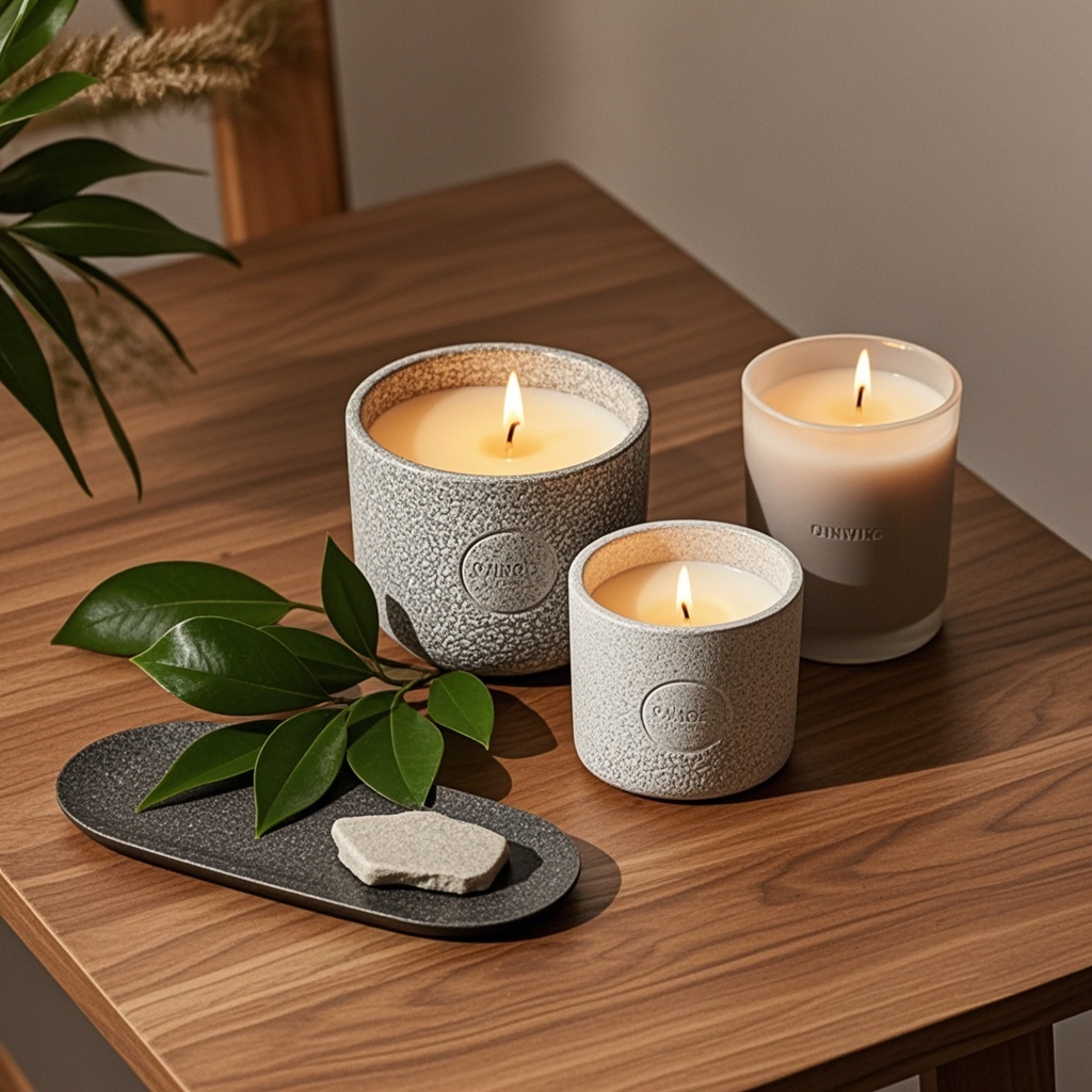 Luxury Hotel & Spa Scented Candles, Custom Signature Scent for Relaxing Ambiance, Bulk Elegant Home Fragrance Collection for Commercial Use