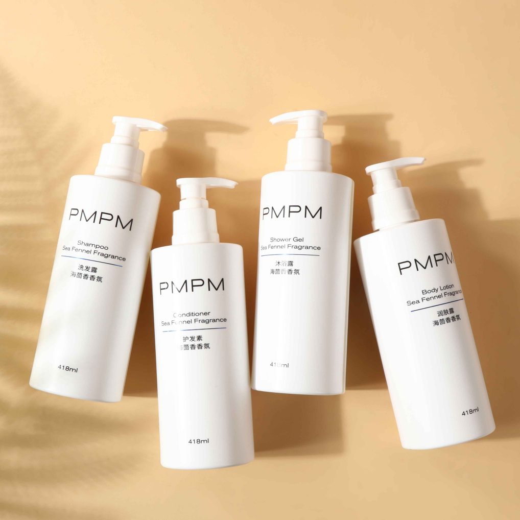 PMPM  Luxury Hospitality Co Branded Hair Care Set with Signature Scent Gentle Daily Shampoo Conditioner for 5 Star Amenities