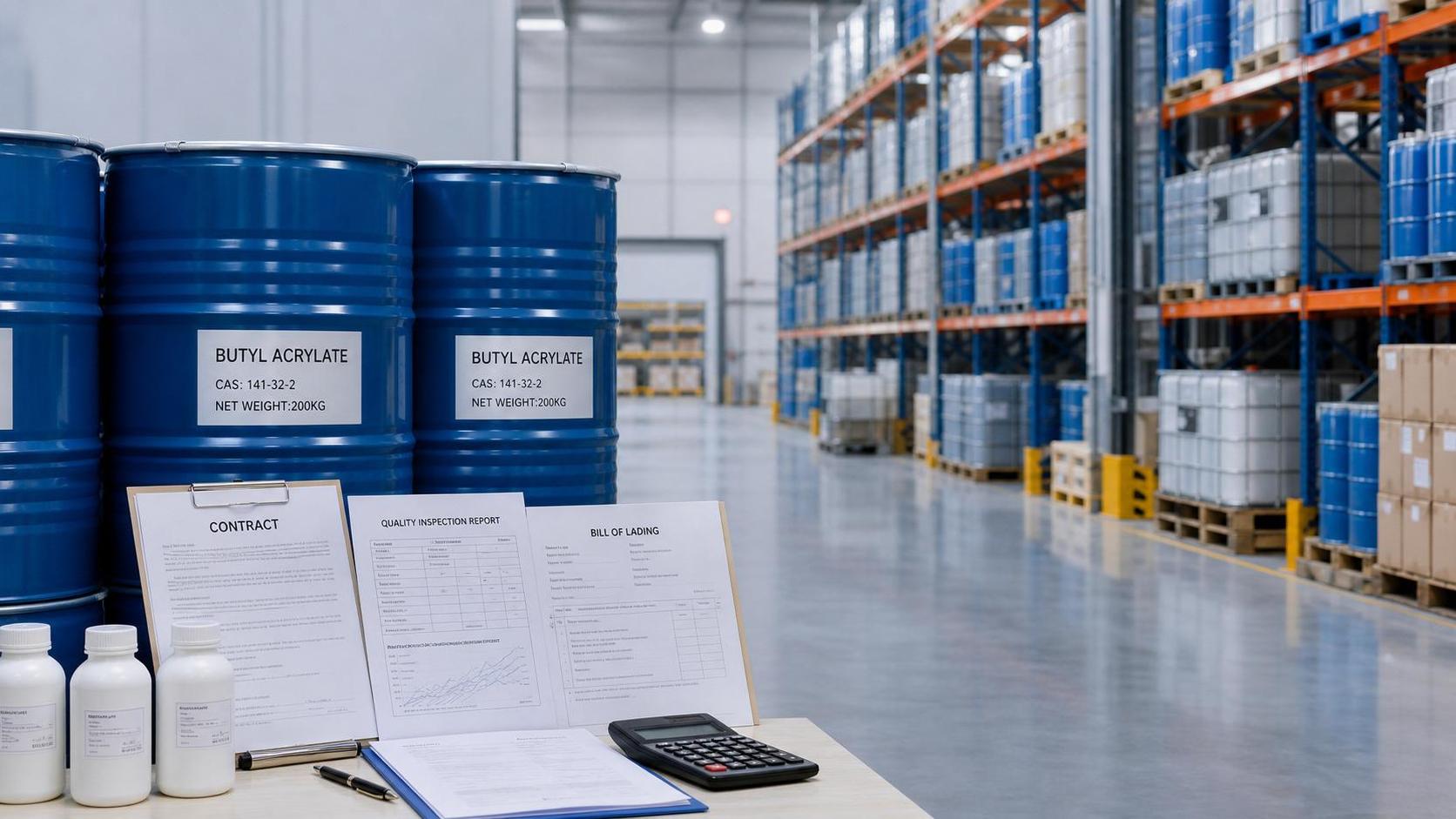 Abastecimiento B2B de acrilato de butilo: términos contractuales que afectan el costo total