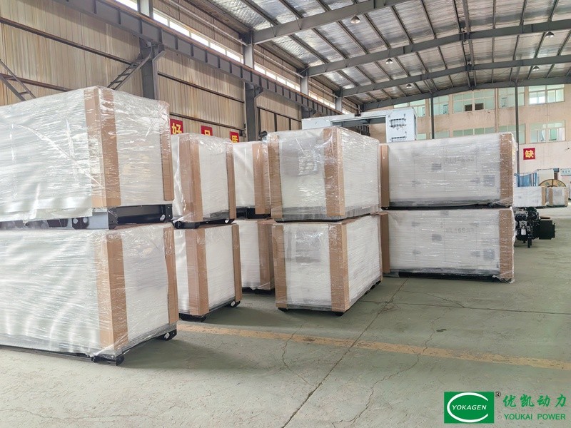 Batch of White Generator Sets Fully‑Packed & Ready for Shipment