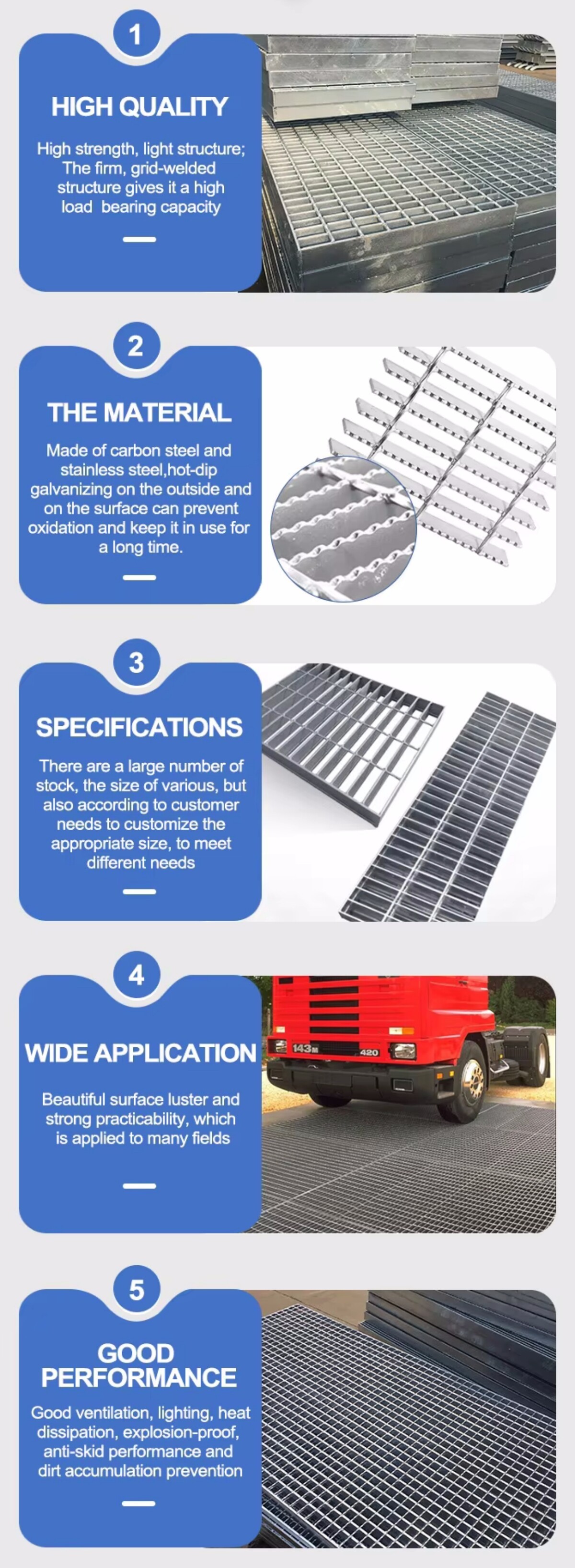详情 Aluminum Steel grating