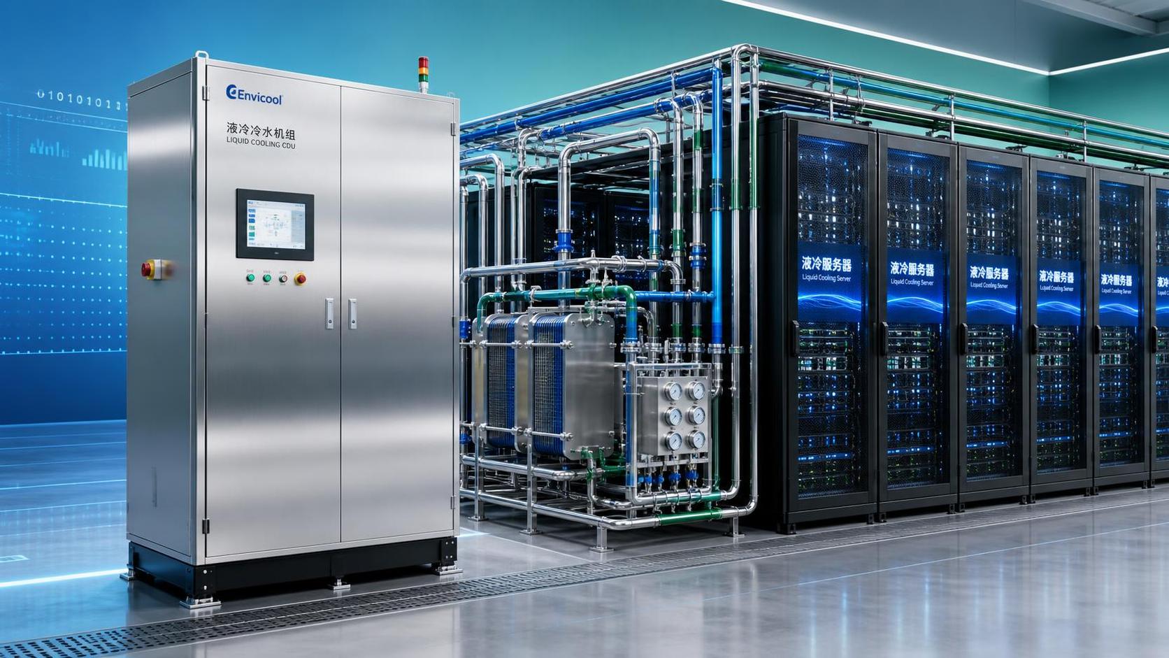 Enfriador de refrigeración líquida CDU para centros de datos y servidores