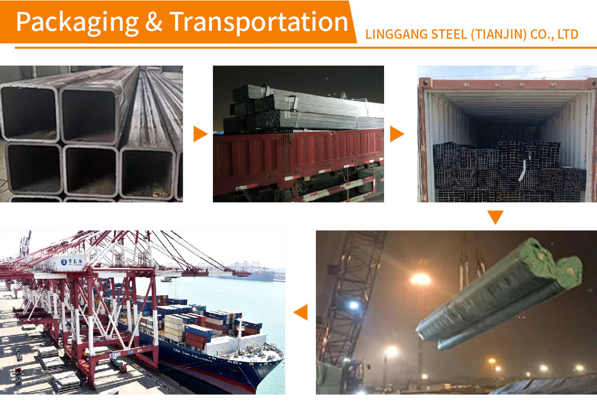 Carbon Steel square Tube Hollow Section Black Rectangular square ERW Steel Tube