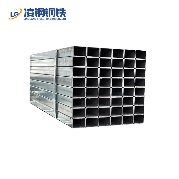 Galvanized Square Steel Pipe Pre-Galvanized Scaffold Steel Tube ASTM 12m Hollow Section GI Rectangular Pipe