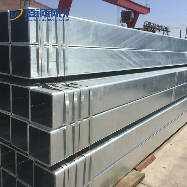 Galvanized Square Steel Pipe Pre-Galvanized Scaffold Steel Tube ASTM 12m Hollow Section GI Rectangular Pipe