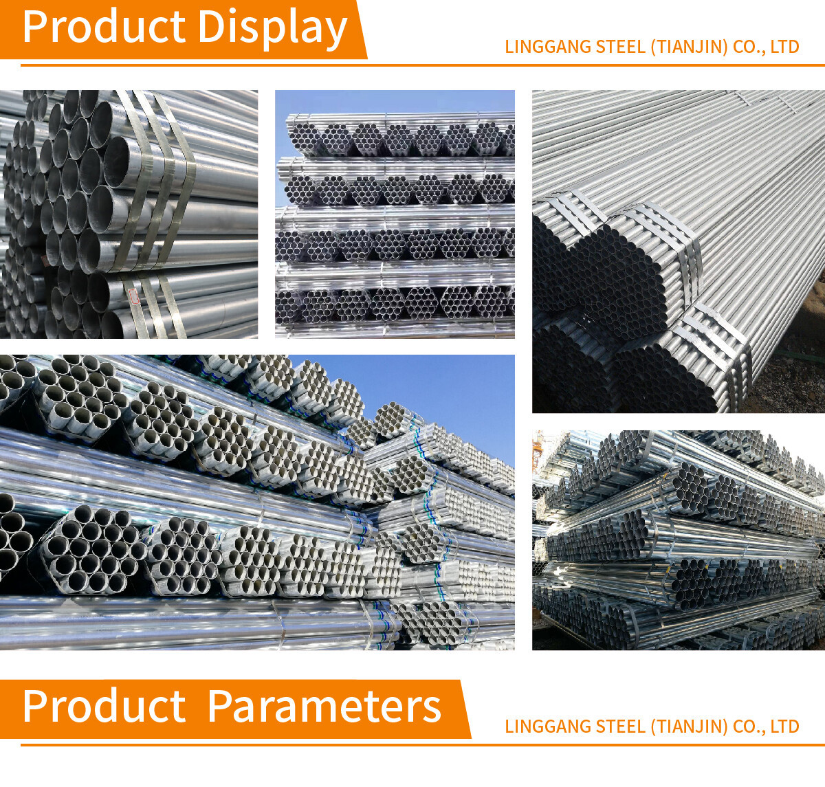 Factory direct sales Galvanized Pipe Round / GI Pipe Welded / Hot Dipped / Galvanized Round Steel Pipe