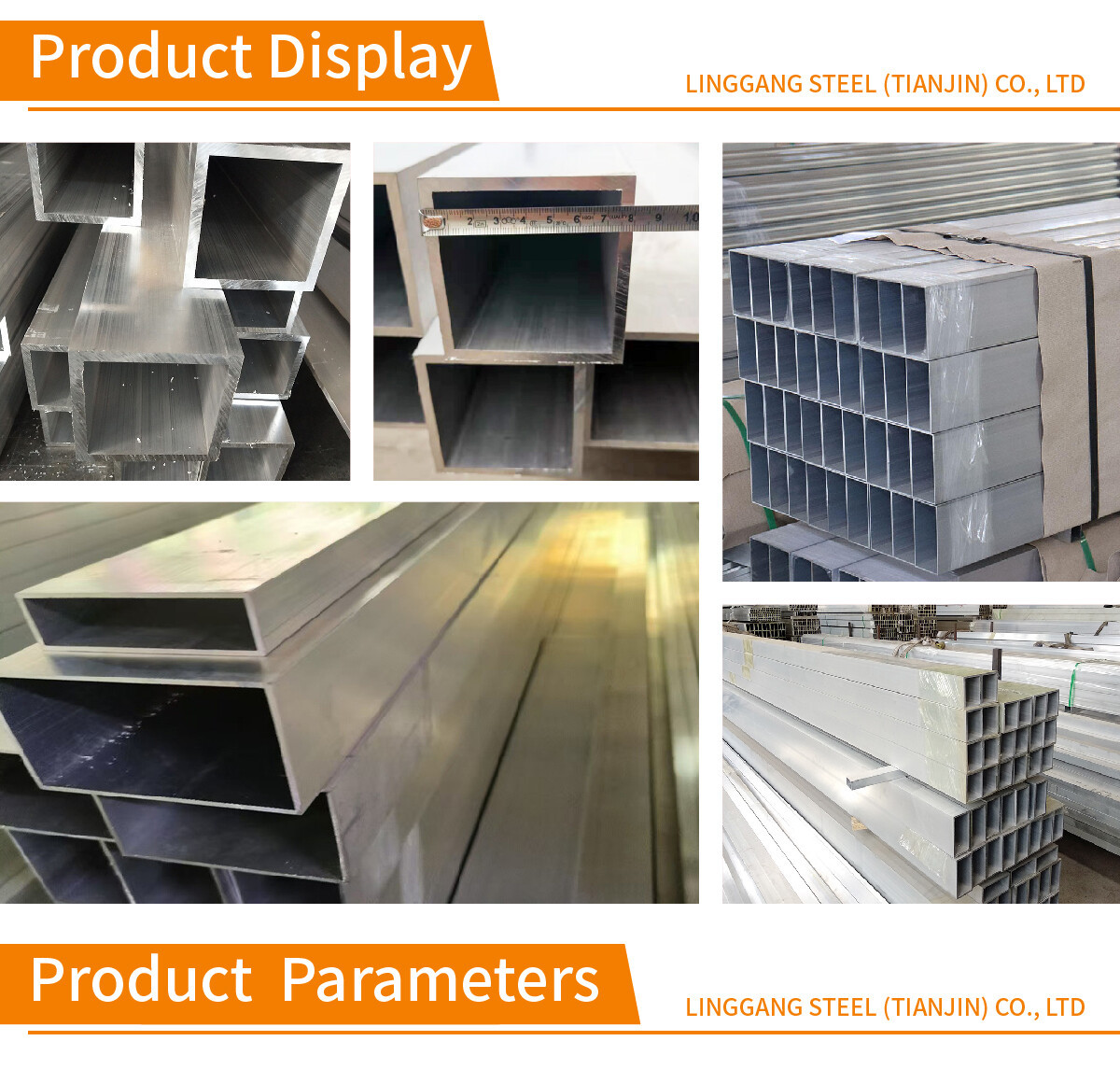 Aluminum Square Pipe 7001/7075 T6 /6061/6063 T5 Aluminium Tube Pipe Aluminium Square Tubing