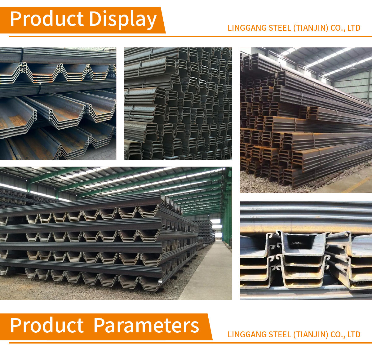 Factory direct sale steel sheet pile z-shaped steel sheet pile sg-825