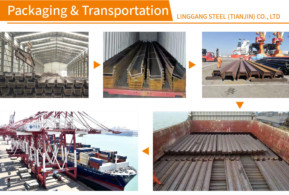 Factory direct sale steel sheet pile z-shaped steel sheet pile sg-825
