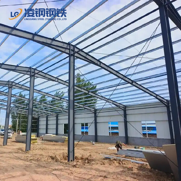 Cylindrical barn kit / Warehouse metal prefabricated building / Steel structure prefabricated building / Steel workshop