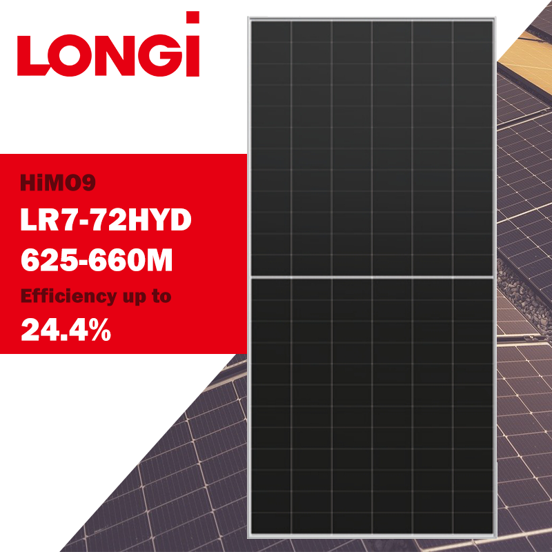 Longi Solar Panel LR7-72HYD 625-660M Longi Solar Panel LR7-72HYD 625-660M