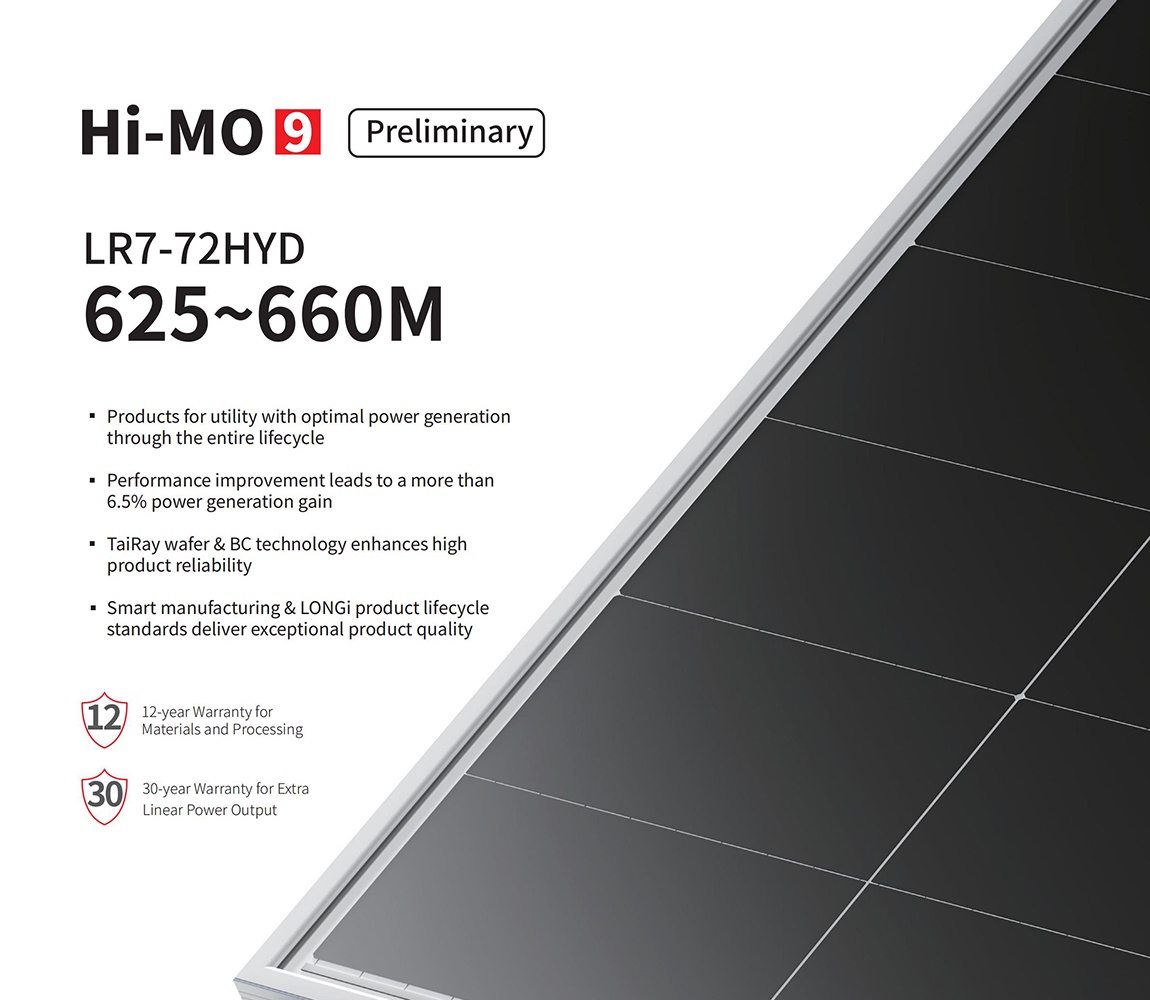 Hi-MO 9 Preliminary LR7-72HYD 625-660M