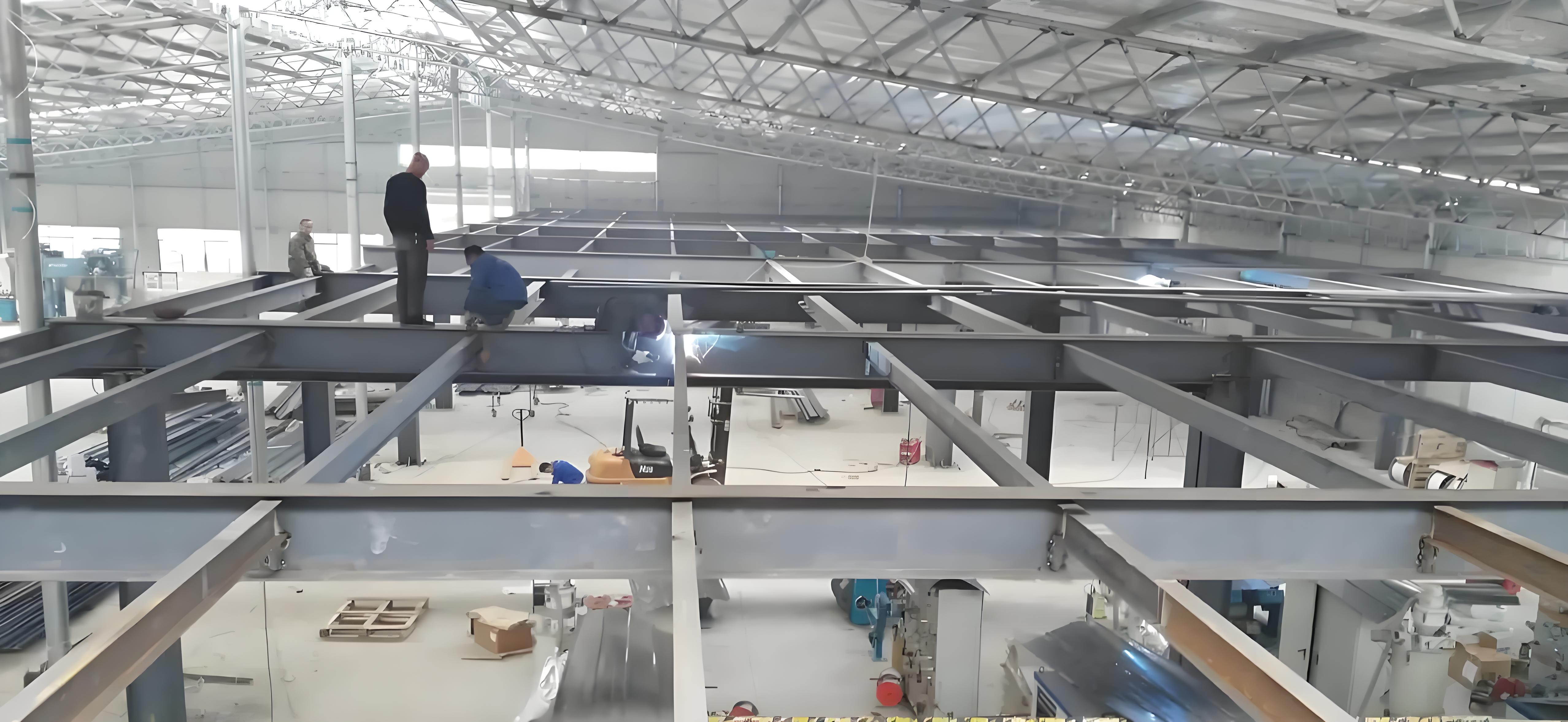 Steel Frame With Mezzanine Floor