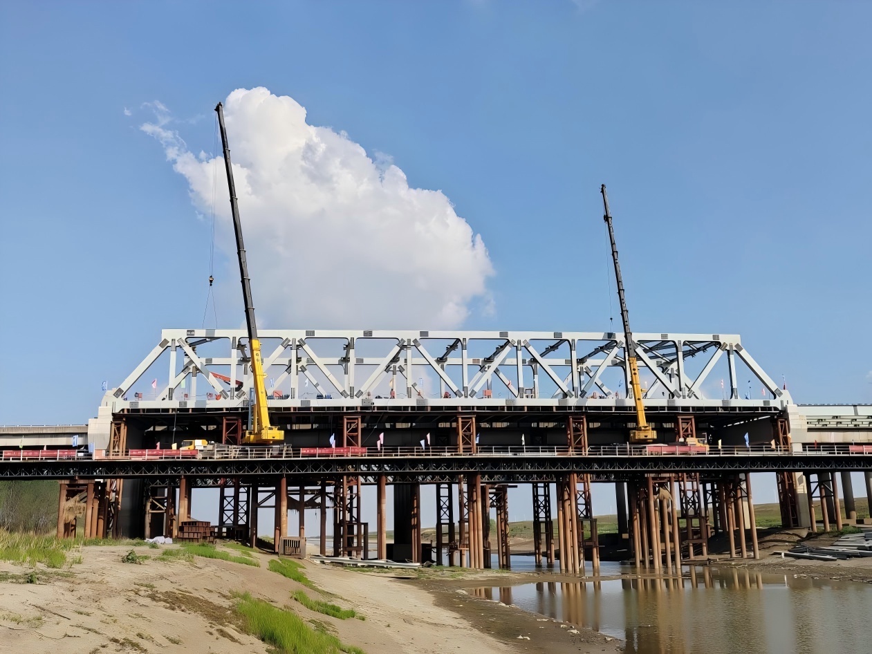 50-Meter Span Steel Structure Truss Bridge 50-Meter Span Steel Structure Truss Bridge