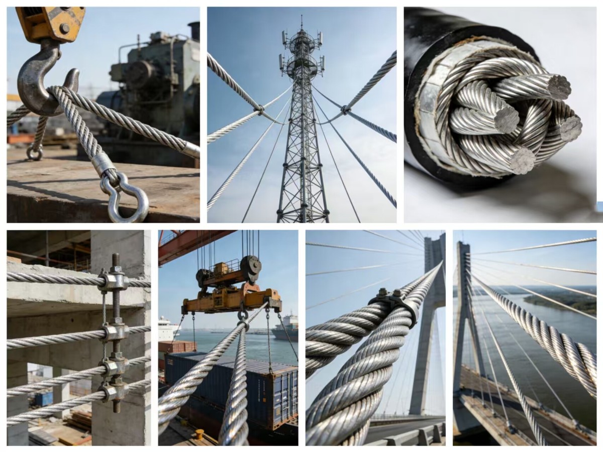 钢绞线应用图 Galvanized Steel Strand