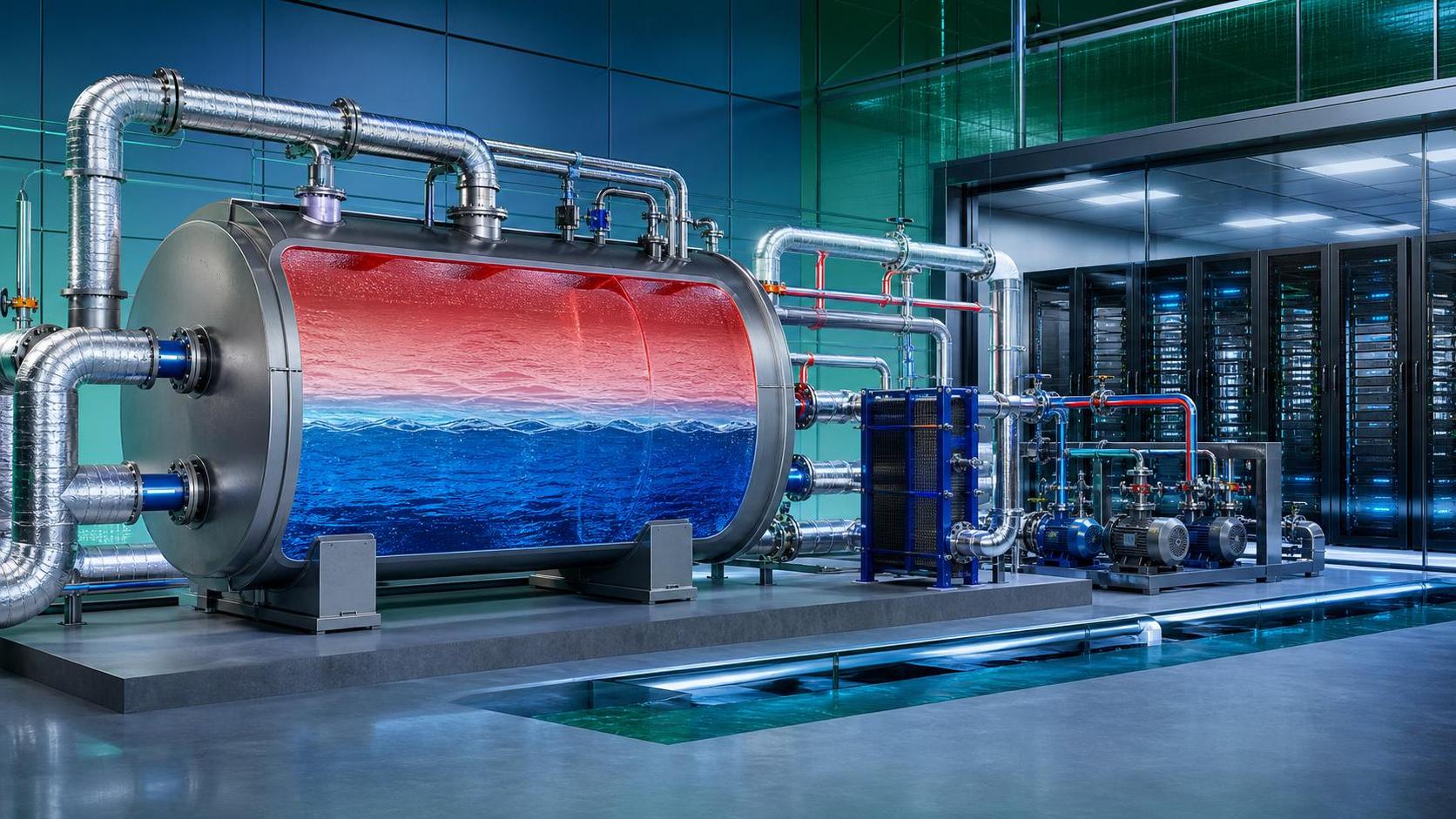 Réservoir de stockage d'énergie thermique à eau glacée : comment juger l'efficacité du système