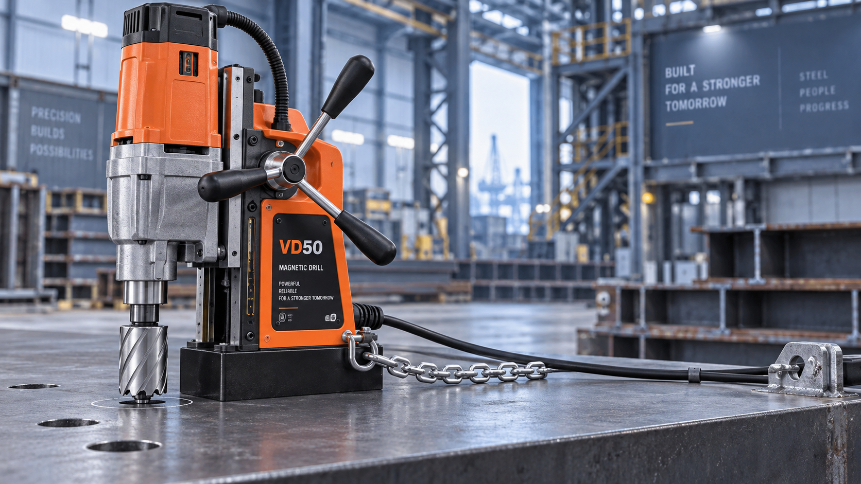How to Maintain Magnetic Holding Force When Using a Magnetic Drill VD50