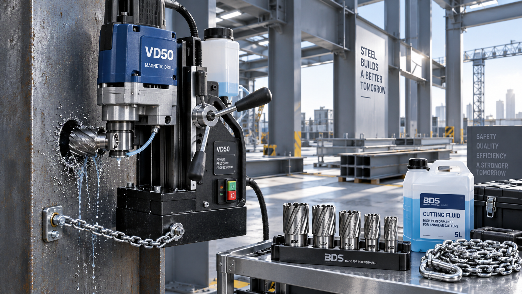 Estimating Magnetic Drill VD50 Operating Costs for Mobile Steelwork Teams