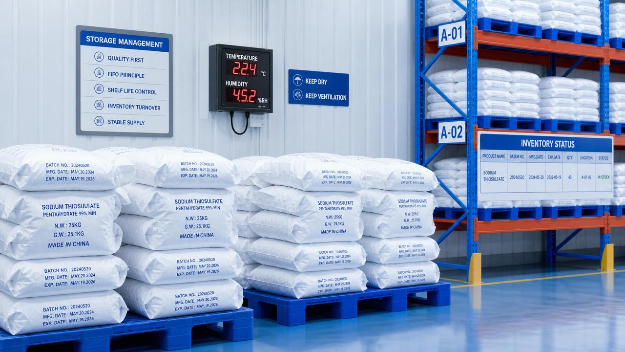 Questions sur la durée de conservation du thiosulfate de sodium qui affectent les stocks