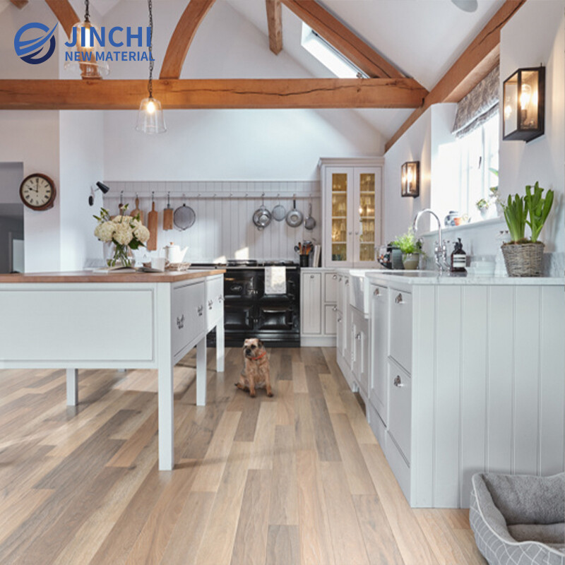 Golden Brown Adhesive LVT Flooring