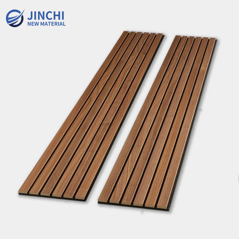 Walnut Acoustic Wide-Slat Wall Panels