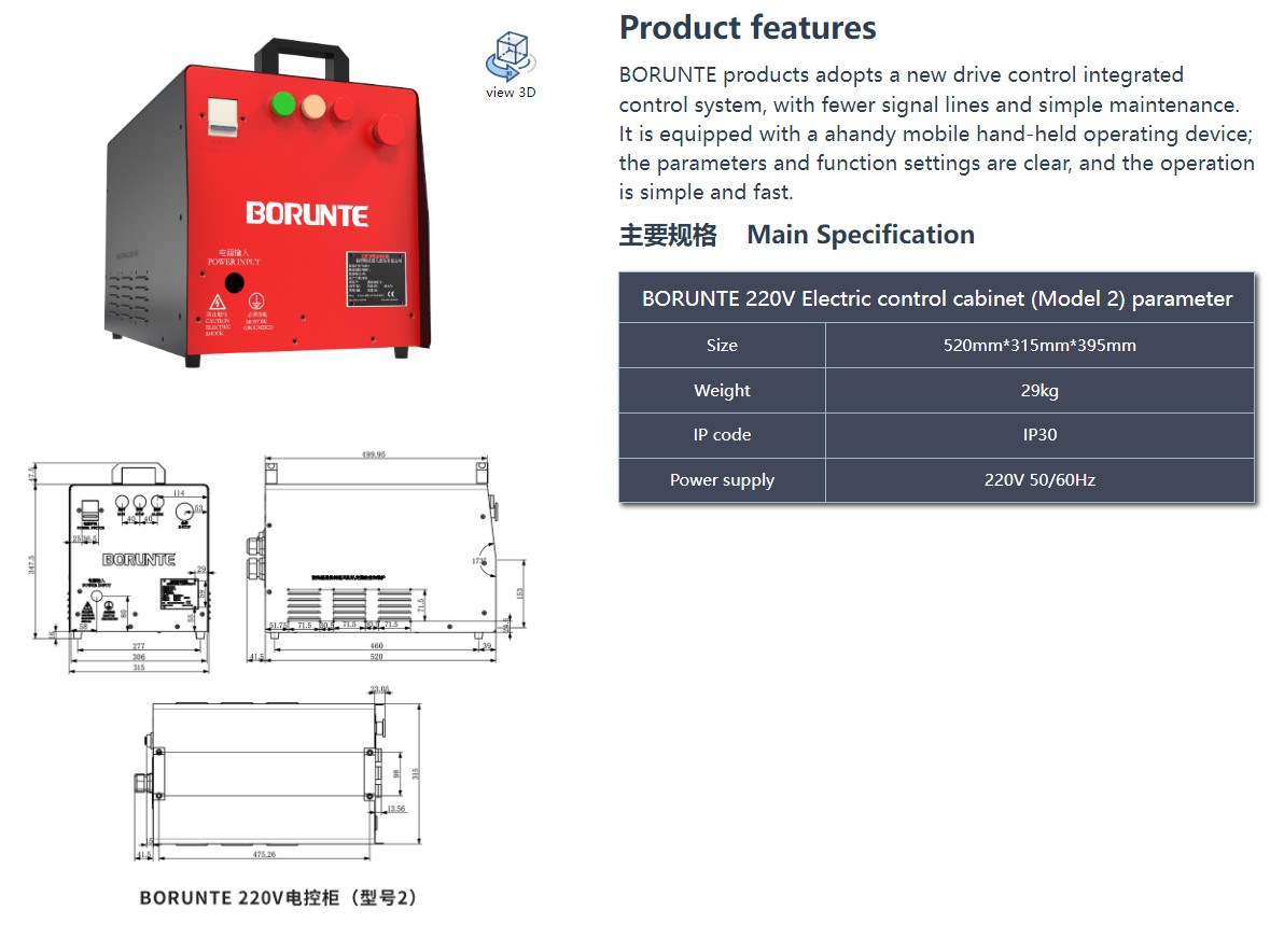 220V Electric control cabinet (Model 2)