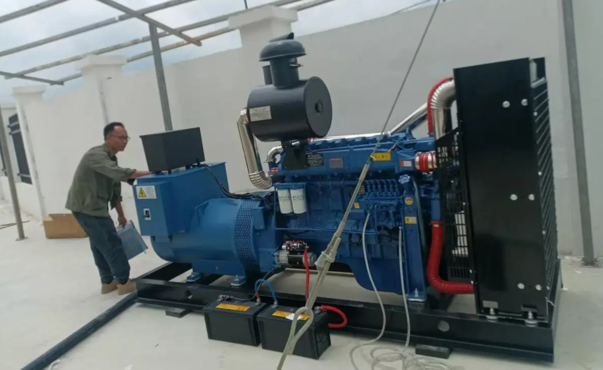 Генераторная установка мощностью 300KW успешно установлена на животноводческой ферме, создавая надежную линию защиты для производства электроэнергии в аквакультуре.