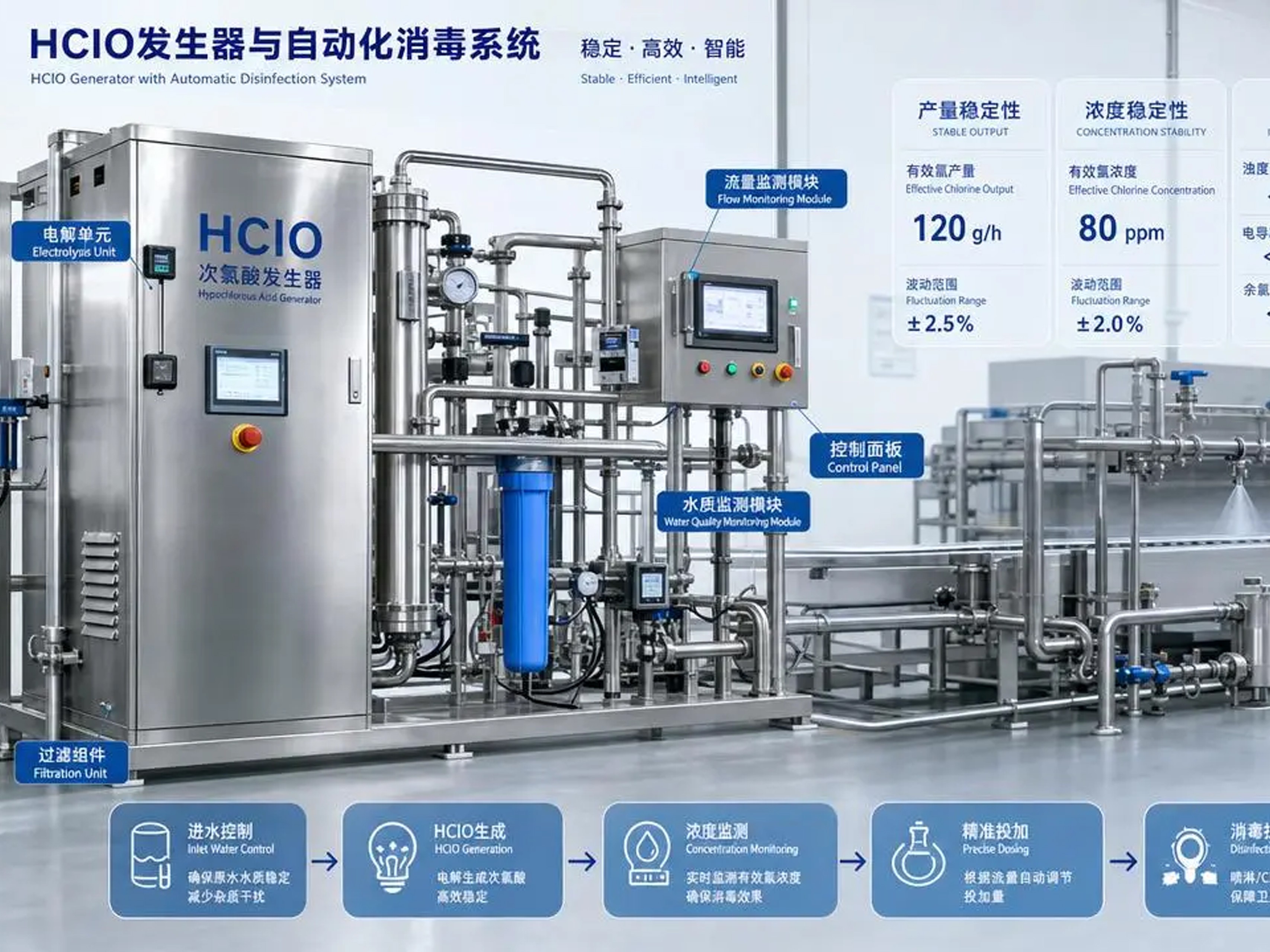 HClO Generator Selection Guide: Output, Concentration, and Water Quality Explained