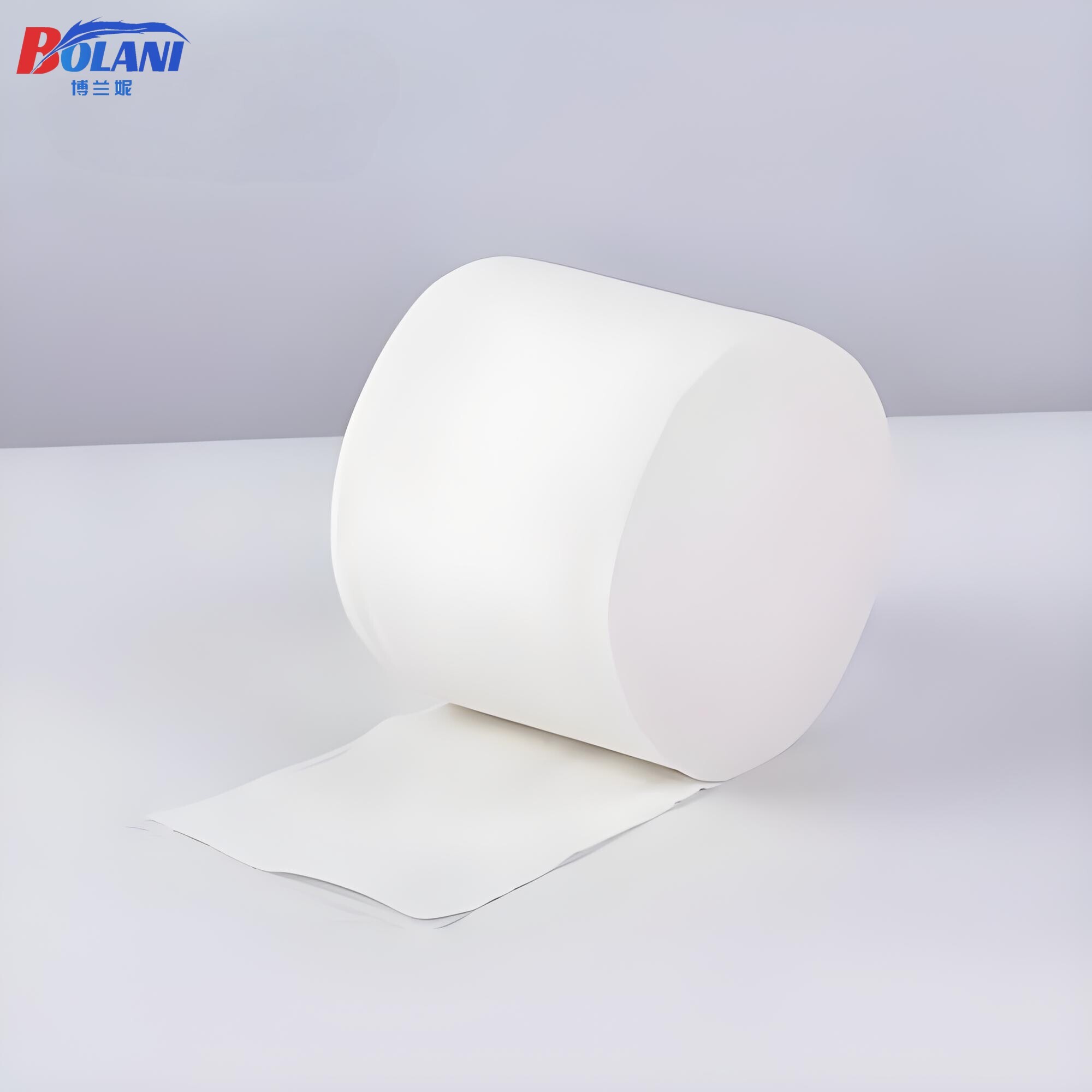 White toilet paper roll